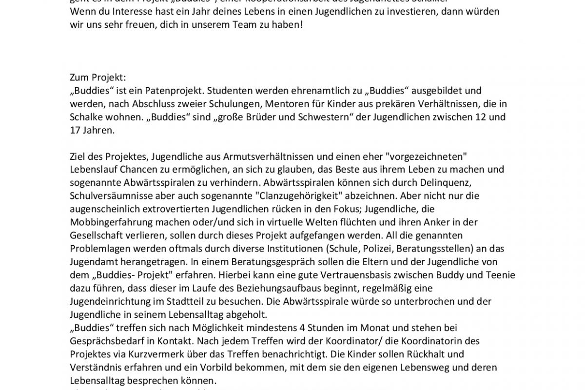 Buddies 2020 01 21 Ausschreibung Bild